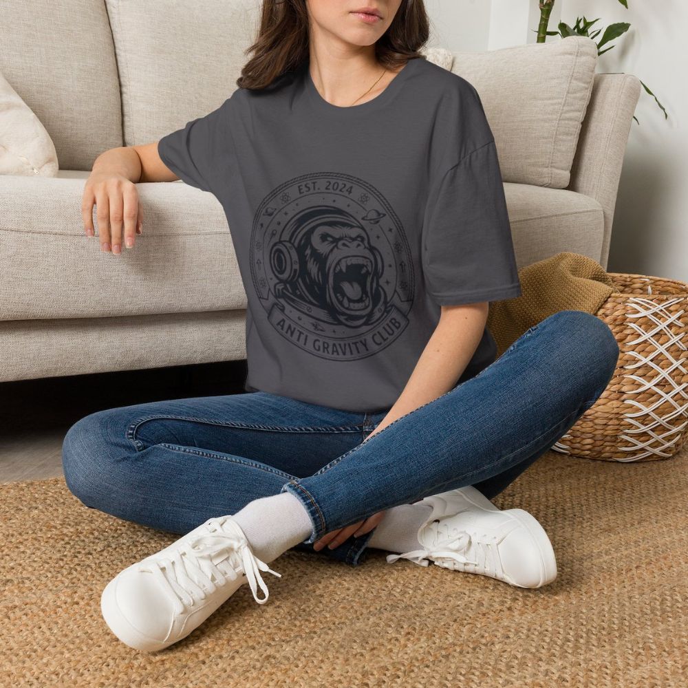 Picture of Anti Gravity Club Gorilla Graphic T-Shirt | Space Helmet Ape Tee