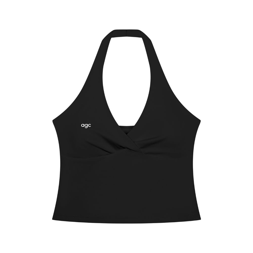 Women’s Ruched Halter Yoga Tank Top