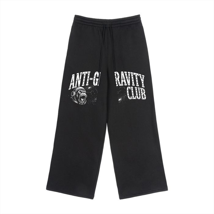 Fleece Drawstring Straight-Leg Sweatpants